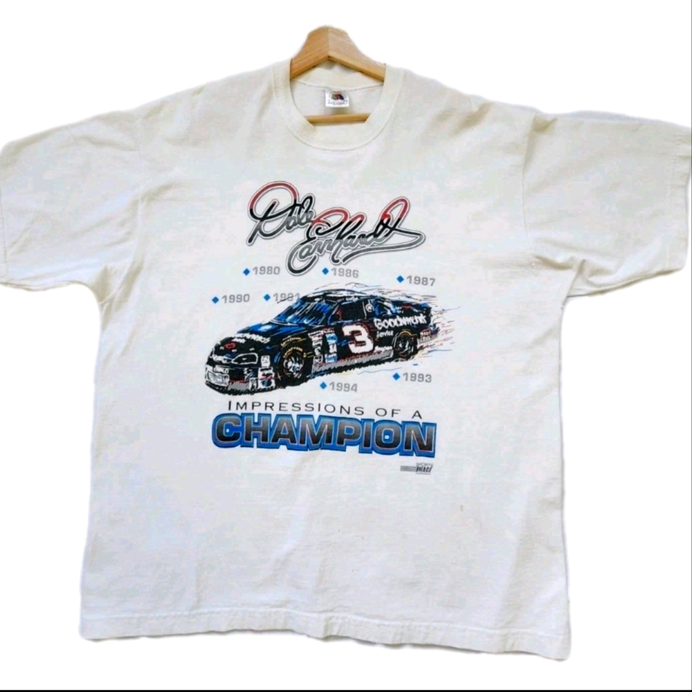 Vintage Dale Earnhardt Short Sleeve Impression of a Champion T-Shirt  Size XXL
